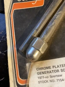 Colony #7154-2 Chrome Plated Acorn Head Generator Screw Kit 1971-85 Sportster. - Picture 1 of 3