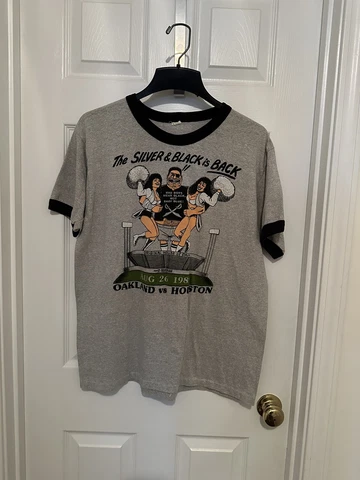 oakland raiders vintage shirt Las Vegas Los Angeles XL Rare Cover