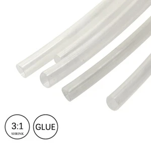 3:1 Heat Shrink Tubing Tube Clear Glue Waterproof Dual Wall Wires Wrap - Picture 1 of 23