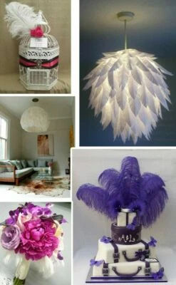 10PCS Ostrich Feather Large Plume Centerpiece Wedding Party Birthday Decor Art - Image 1 of 4
