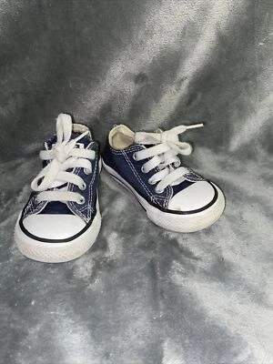 Chuck Taylor Converse Infant Toddler Boys Girls Navy Low Top Size 5  - Image 1 of 4