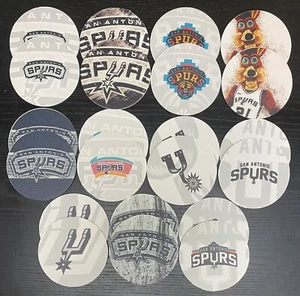 Lot Of 22 San Antonio Spurs Basketball 4’’ Round Cardboard Coasters Gift Idea - Picture 1 of 1
