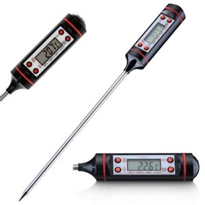 Digital Electronic Food Meat Thermometer LED Kitchen Cooking BBQ Grill Instant 