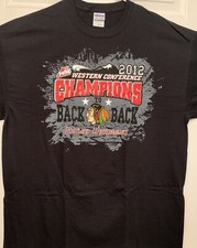 PORTLAND WINTERHAWKS 2012 Back To Back WHL Hockey Western CHAMPIONS T-Shirt XL