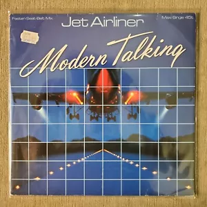 Modern Talking – Jet Airliner Fasten-Seat-Belt-Mix 12" 45 rpm Maxi Single, 1987 - Picture 1 of 12