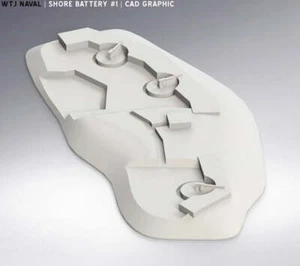 Shore Battery #1 - Generic - Pre Dreadnought Era - Wargaming - Axis and Allies  - Bild 1 von 3