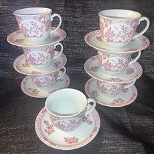 7 Fine China Johnson Bros England Singapore Bird Tea Cup And Saucer ￼