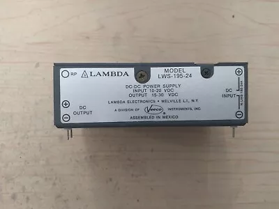 NEW LAMBDA LWS-195-24 DC-DC POWER SUPPLY - 10-20VDC INPUT 15-30VDC OUTPUT - Image 1 of 4