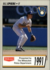 1991 (BREWERS) Brewers Police #21 Bill Spiers