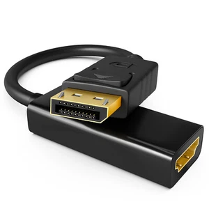 DisplayPort Stecker auf HDMI Buchse 1080p Adapter Konverter DP TV Kabel Video - Afbeelding 1 van 8