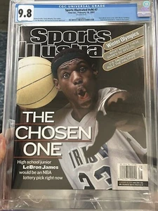 Lebron James Rookie RC 2002 Sports Illustrated Newsstand Magazine CGC 9.8 - Picture 1 of 3