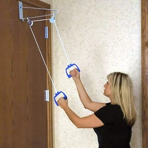 Shoulder Arm Exercise Pulley Set, Over the Door, New - Picture 1 of 5