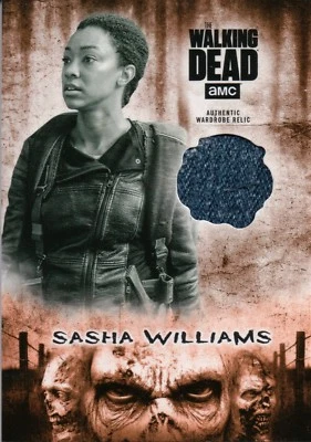 2018 Walking Dead Hunters & Hunted, Sasha Williams Costume Relic Card #10/99 - Image 1 of 2