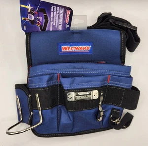 Bolsa de herramientas para electricistas Westward 5MZL0 con cinturón ~ poliéster 600D ~ 4 bolsillos - Imagen 1 de 6