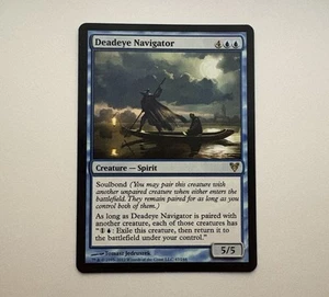Magic The Gathering Magic The Gathering Deadeye Navigator Avacyn restaurado 47/244 raro casi nuevo - Imagen 1 de 2