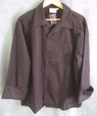 NEW Chef Works Black Flip Cuff  Shirt Size large - Image 1 of 4