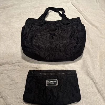 Bolso de Mano Marc By Marc Jacob’s Negro Nylon Acolchado con Bolsa a Juego Foto 1 de 4