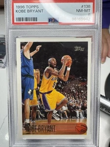 1996-97 Topps #138 Kobe Bryant Rookie Card RC ~PSA 8~ ๐ Lakers - Picture 1 of 5