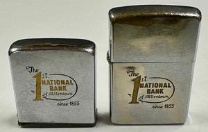 Z Zippo 1965 1st. National Bank of Allentown Lighter and Tape Measure - Picture 1 of 4