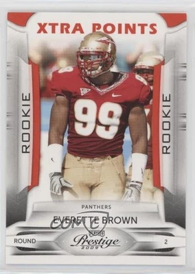 2009 Playoff Prestige Rookie Xtra Points Red /100 Everette Brown #137 Rookie RC - Image 1 of 2