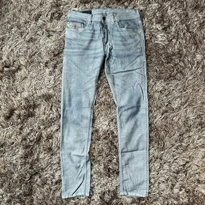 Diesel Jeans Mens 32 Tepphar Slim Carrot Light Blue Button Fly Denim Stretch - Picture 1 of 23