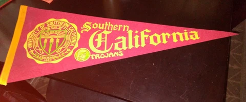 Vintage RARE USC Trojans University of Southern California 1960's Pennant 12x29 Cover