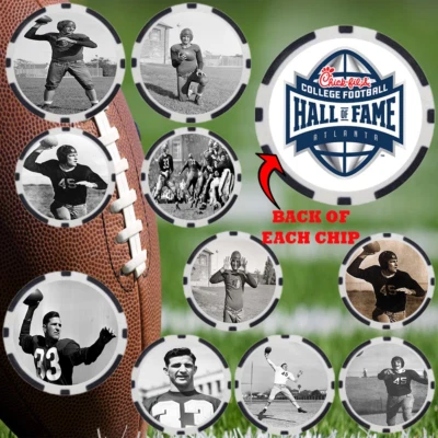 Fichas del Salón de la Fama del Fútbol Americano Colegio Cristiano Sammy Baugh Texas (10) Foto 1 de 2