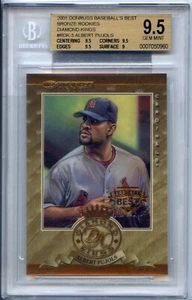 2001 Albert Pujols Diamond Kings BRONZE Gem Mint BGS 9.5 /999 St. Louis Cardinal - Picture 1 of 2