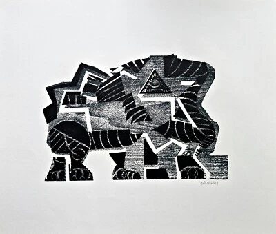 HAP Grieshaber Original Farbholzschnitt signiert 1972 - Bild 1 von 3