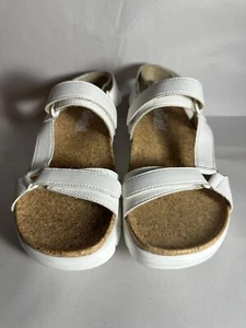 NIB Alegria Women’s Henna White Flatform Sandals Shoes EUR 38 US 8-8.5 Cork Sole - Picture 1 of 7