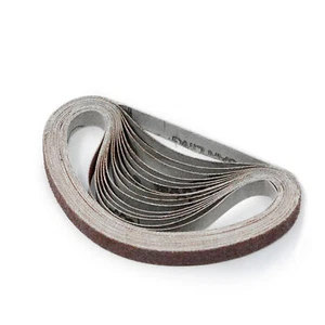 10 Stück 330x10 mm Schleifmittel Schleifbänder 120# Körnung Schleifer Schleifen Polieren Werkzeug L2L0 - Bild 1 von 10