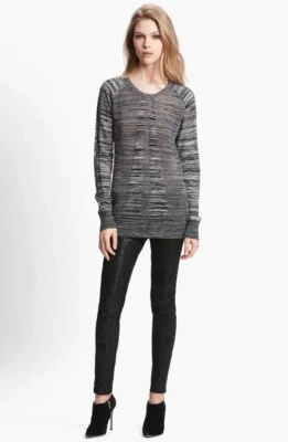 Camiseta de mujer Faith Connexion gris/negro manga larga talla XS Foto 1 de 4