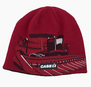 Case IH Red/Black Reversible Tractor Print Knit Beanie