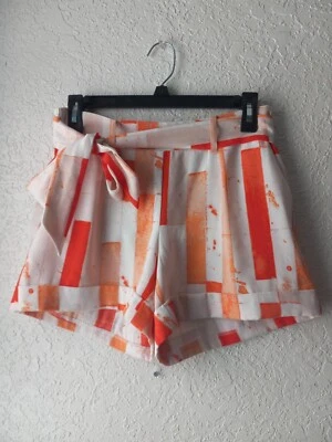 Shorts CATO multicolorido com cinto tamanho pequeno - Imagem 1 de 4