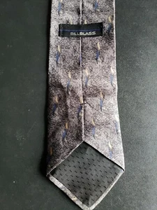 Bill Blass Men's Tie Black Floral - Picture 1 of 4