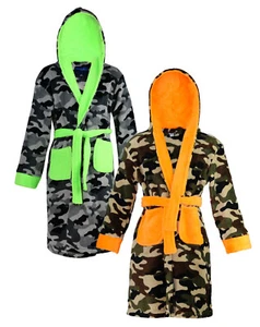 Varsani Ropa Niños Niños Estampado de Estrellas Camuflaje Vestido Bata - Imagen 1 de 3