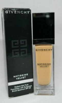 GIVENCHY Matissime Velvet Radiant Mat Fluid Foundation 08 Mat Amber New in Box - Image 1 of 2