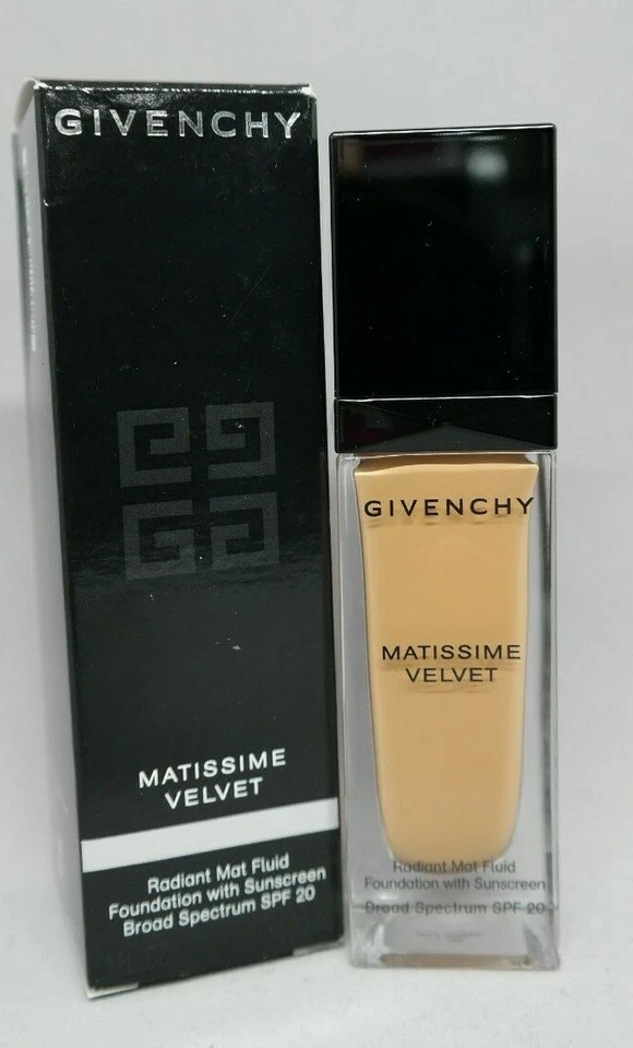 GIVENCHY Matissime Velvet Radiant Mat Fluid Foundation 08 Mat Amber New in Box - Image 1 of 2