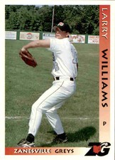 1996 Zanesville Greys Grandstand #23 Larry Williams Royersford Pennsylvania Card