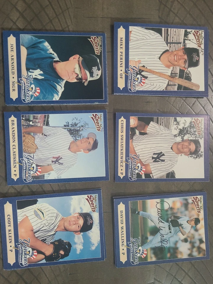 1999 Multi-Ad Sports Staten Island Yankees Complete Set, David Walling Auto - Image 1 of 4