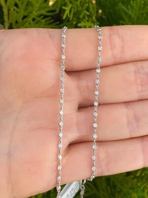 Platinum Diamonds by the Yard Necklace 1.70 ct.H Color VS clarity 20'' - Image 1 of 4