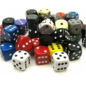 8 x D6 16mm (Random Colour) Chessex Tabletop Games Warhammer 40K DICE - Picture 1 of 1