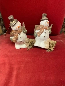 Snowman Ornaments Set of 2 (S716) - Picture 1 of 3