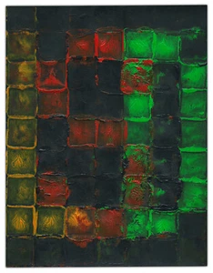 Original Justin Aerni 2019 PAINTING contemporary psychedelic art abstract : LSD - Picture 1 of 1