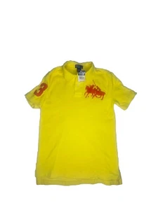 NWT Polo Ralph Lauren Boys Big Pony Patch Yellow Medium 10-12 New Kids Read Desc - Picture 1 of 7