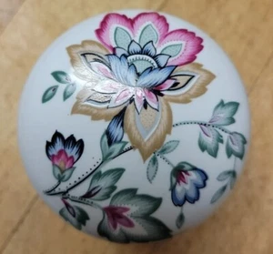 Vintage Gainsborough zweifach faltbarer Türknauf Chelsea lackiert weiß Porzellan & Messing - Bild 1 von 6