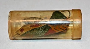 Vintage Harrison Tackle Company Vivif Rubber Lures in Original Tube with Paper - Picture 1 of 5