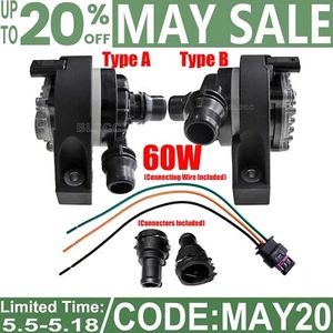 Additional Auxiliary Electric Coolant Water Pump 60W 12V DC Brushless Motor Pump - Picture 1 of 20