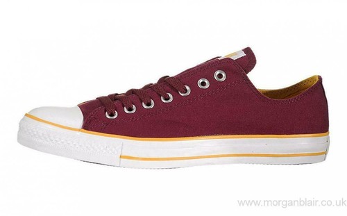 Converse All Star CT Ox Scarpe da Ginnastica Uomo Taglia 9M 11W Colore CranBerry Giallo