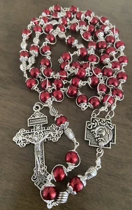 Unbreakable Chaplet, Precious Blood of Jesus Chaplet, Catholic Chaplet Handmade - Picture 1 of 5